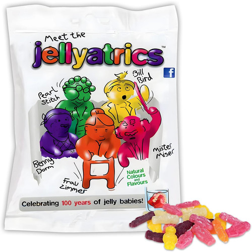 Jellyatrics jelly babies 150g - jelly,